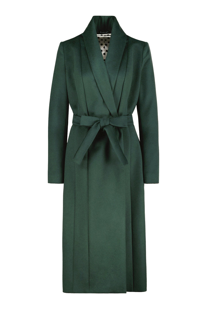 LIMONIUM GREEN WOOL LIGHTWEIGHT COAT