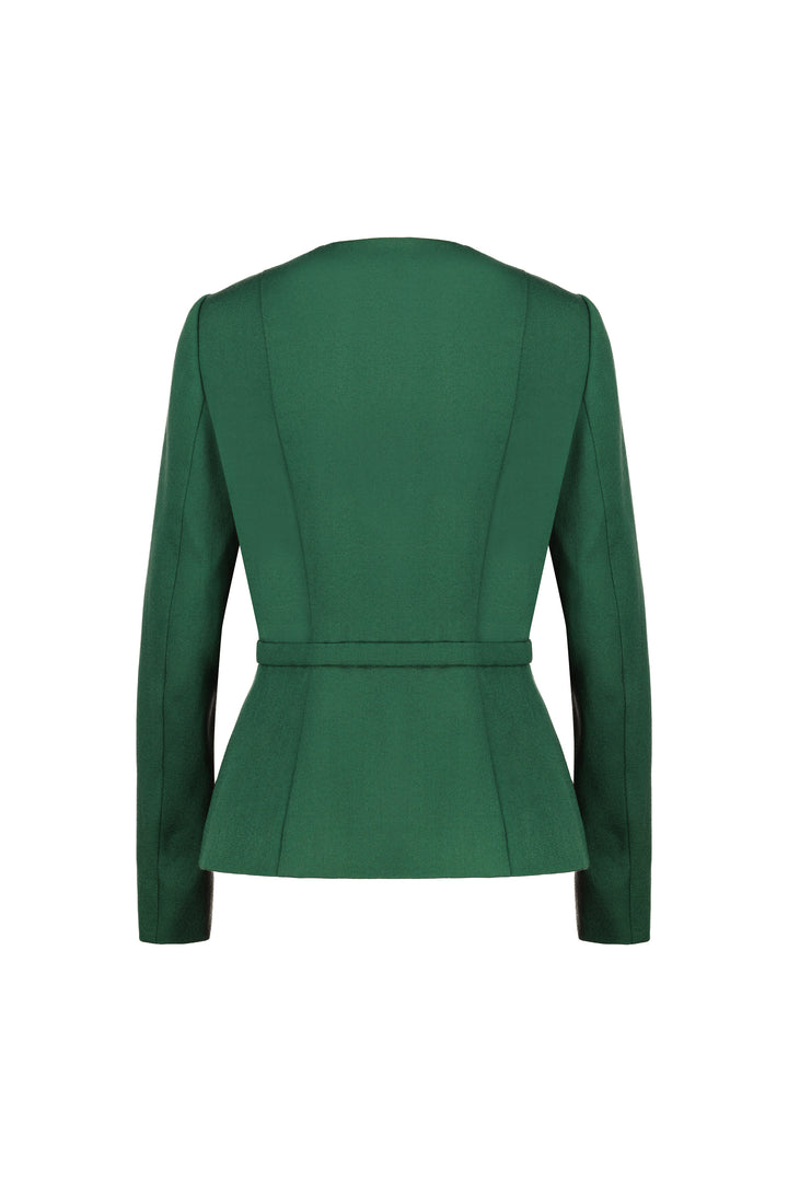 MEDINILLA FOREST GREEN WOOL JACKET