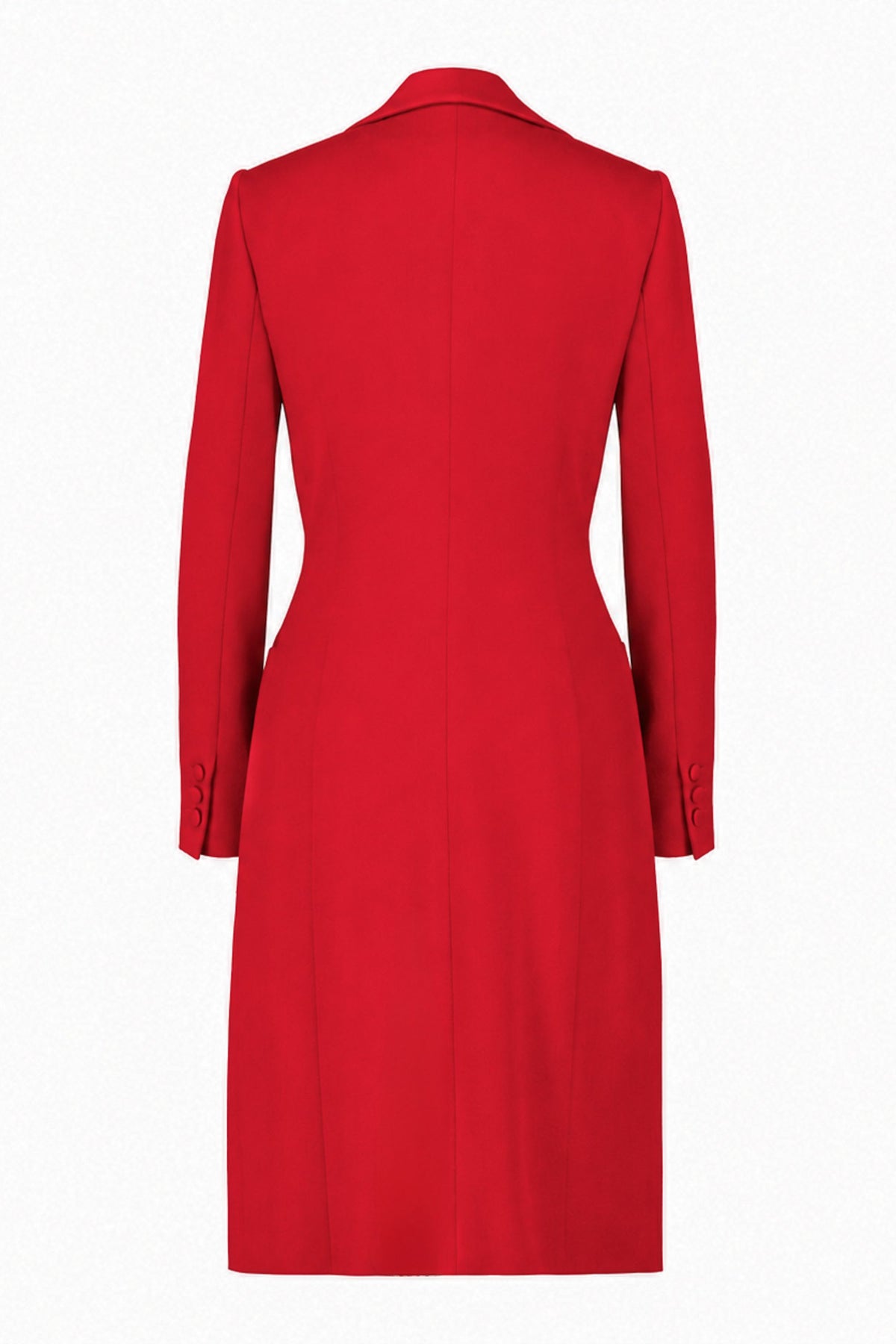 ERYTHRINA RED WOOL BLAZER DRESS – Marimo Fashion