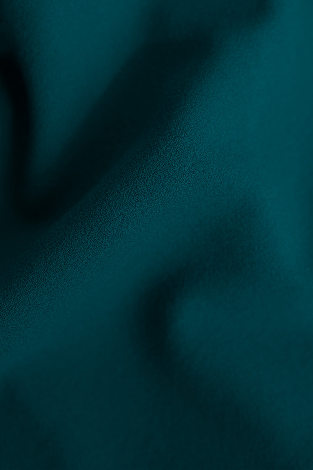 SALVIA TEAL WOOL CREPE BLOUSE