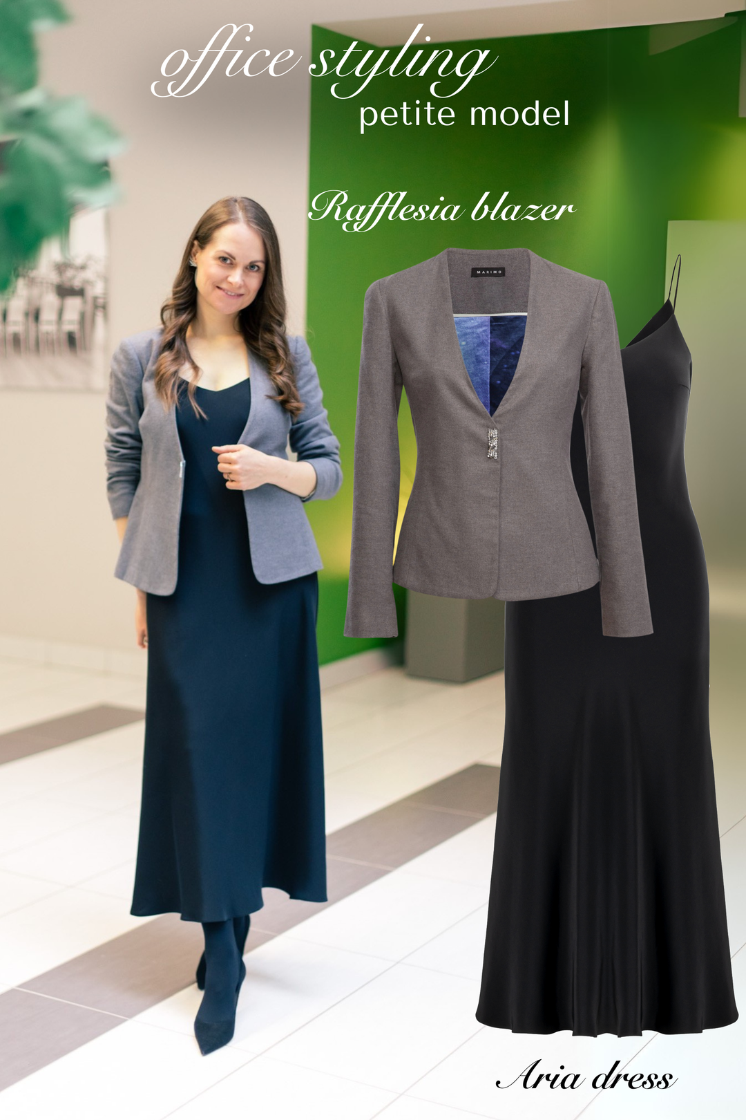 RAFFLESIA GRAY CASHMERE BLAZER
