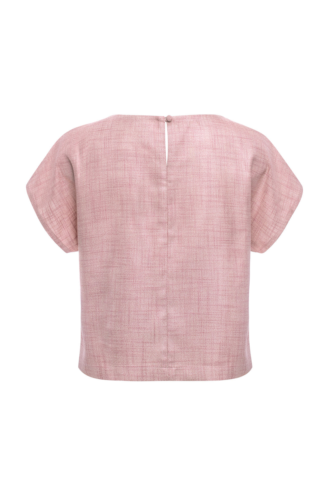 STEPHANIA DUSTY PINK BAMBOO CROPPED TOP