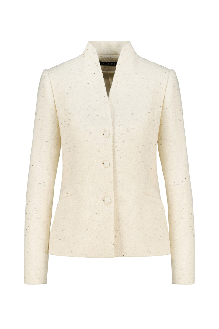 WRIGHTIA CREAM WOOL BLEND JACKET