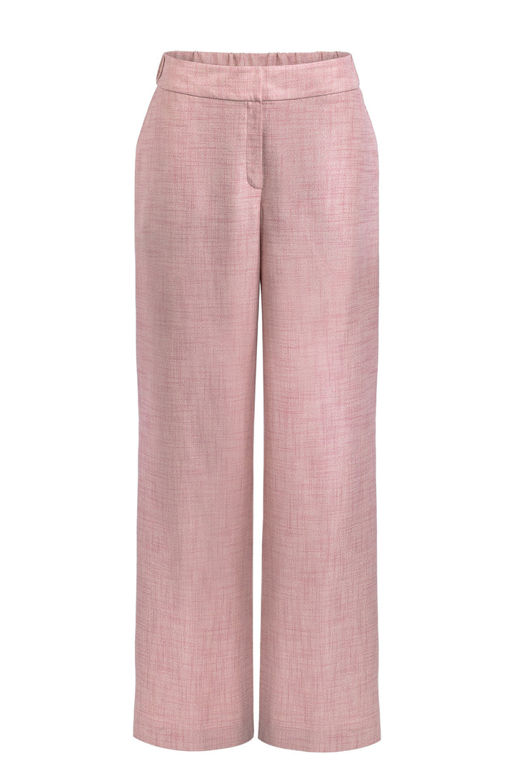 NOLANA DUSTY PINK BAMBOO WIDE LEG PANTS