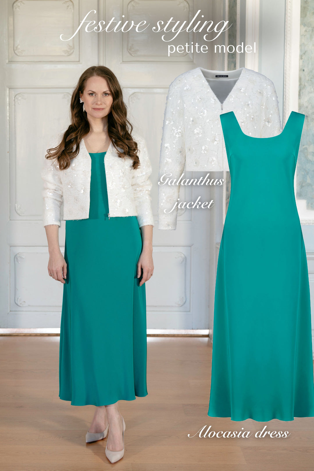 GALANTHUS IVORY EMBELLISHED MINI JACKET