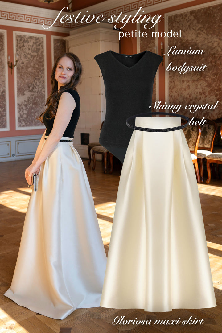 GLORIOSA BUTTER YELLOW MAXI SKIRT