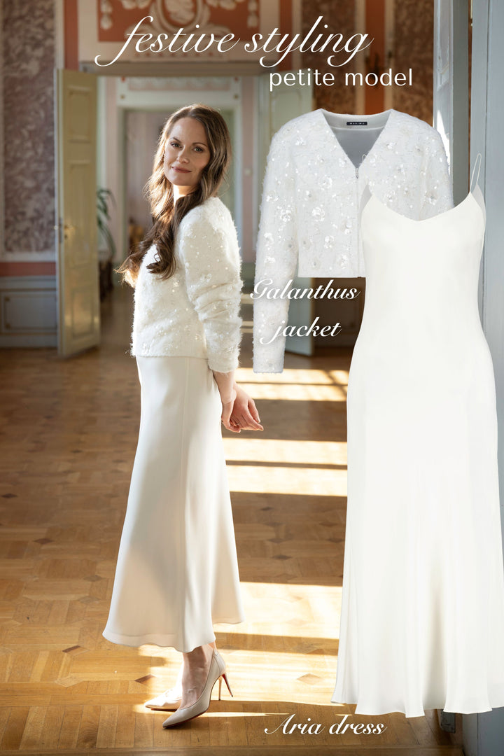 ARIA IVORY SILK SLIP DRESS