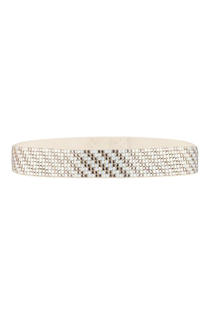 WIDE PATTERNED CRYSTAL BELT