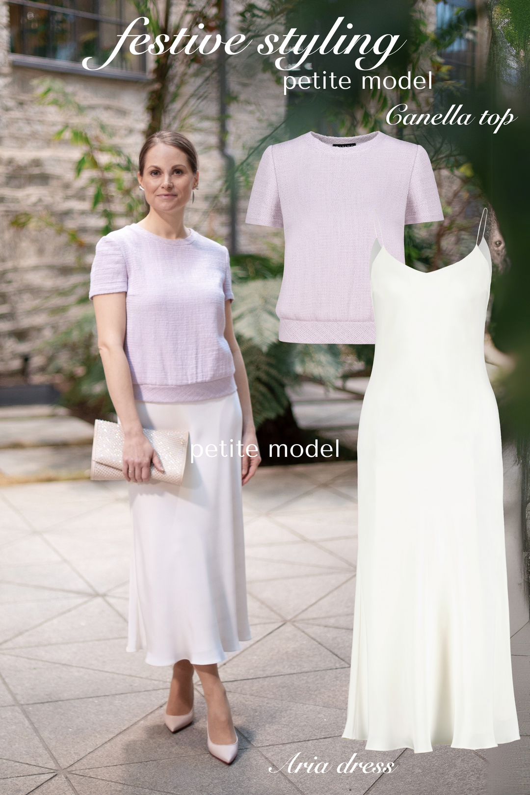 ARIA IVORY SILK SLIP DRESS