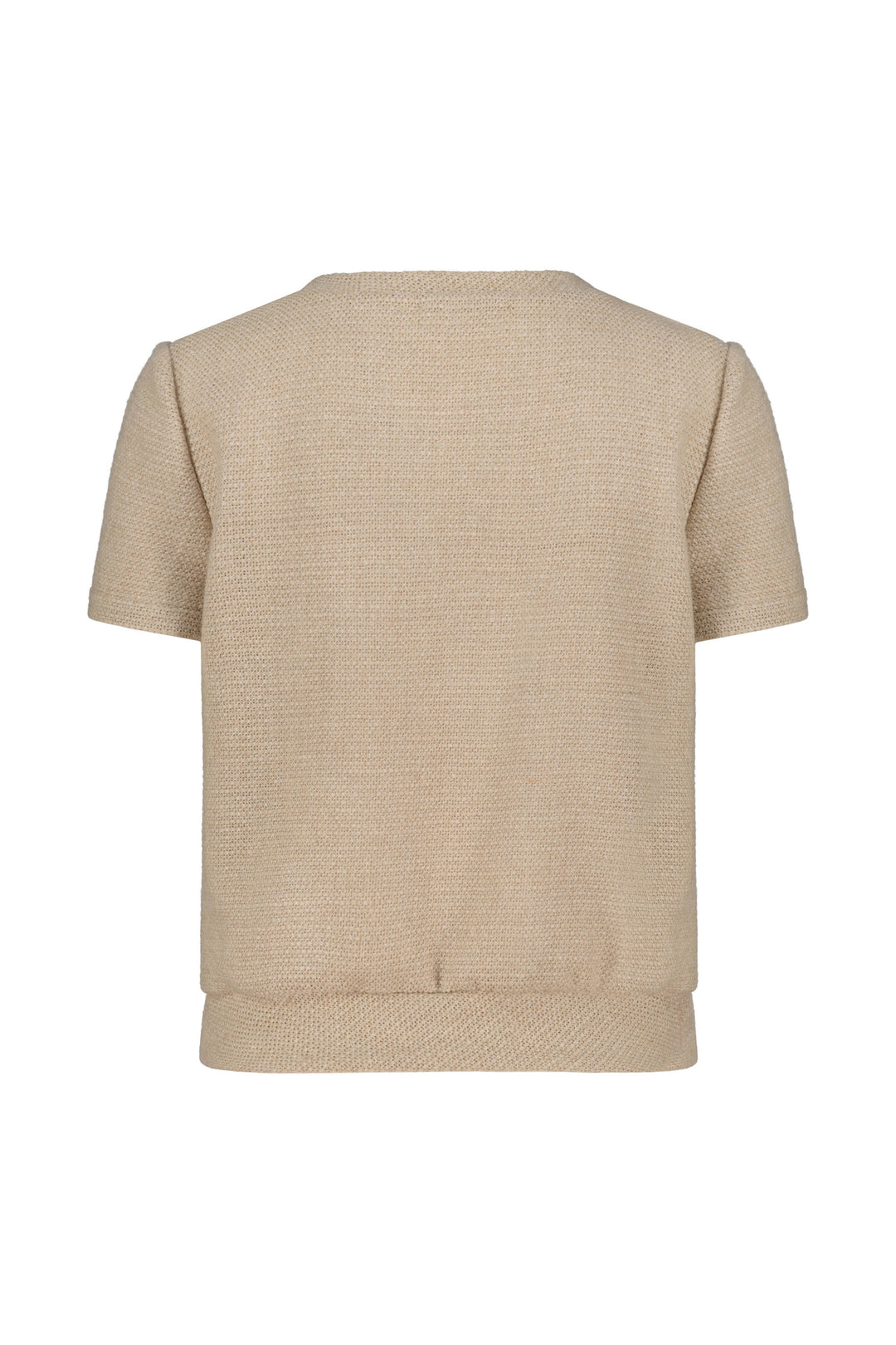 CANELLA BEIGE TEXTURED ALPACA-WOOL BLOUSE