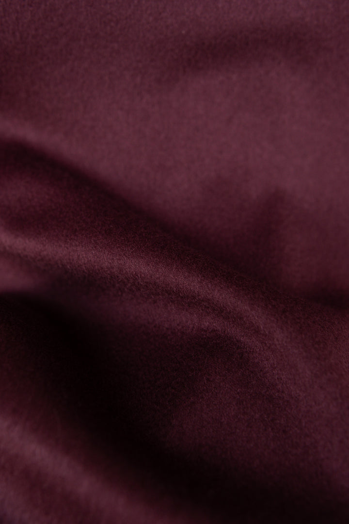 JASIONE BURGUNDY CASHMERE BOMBER JACKET