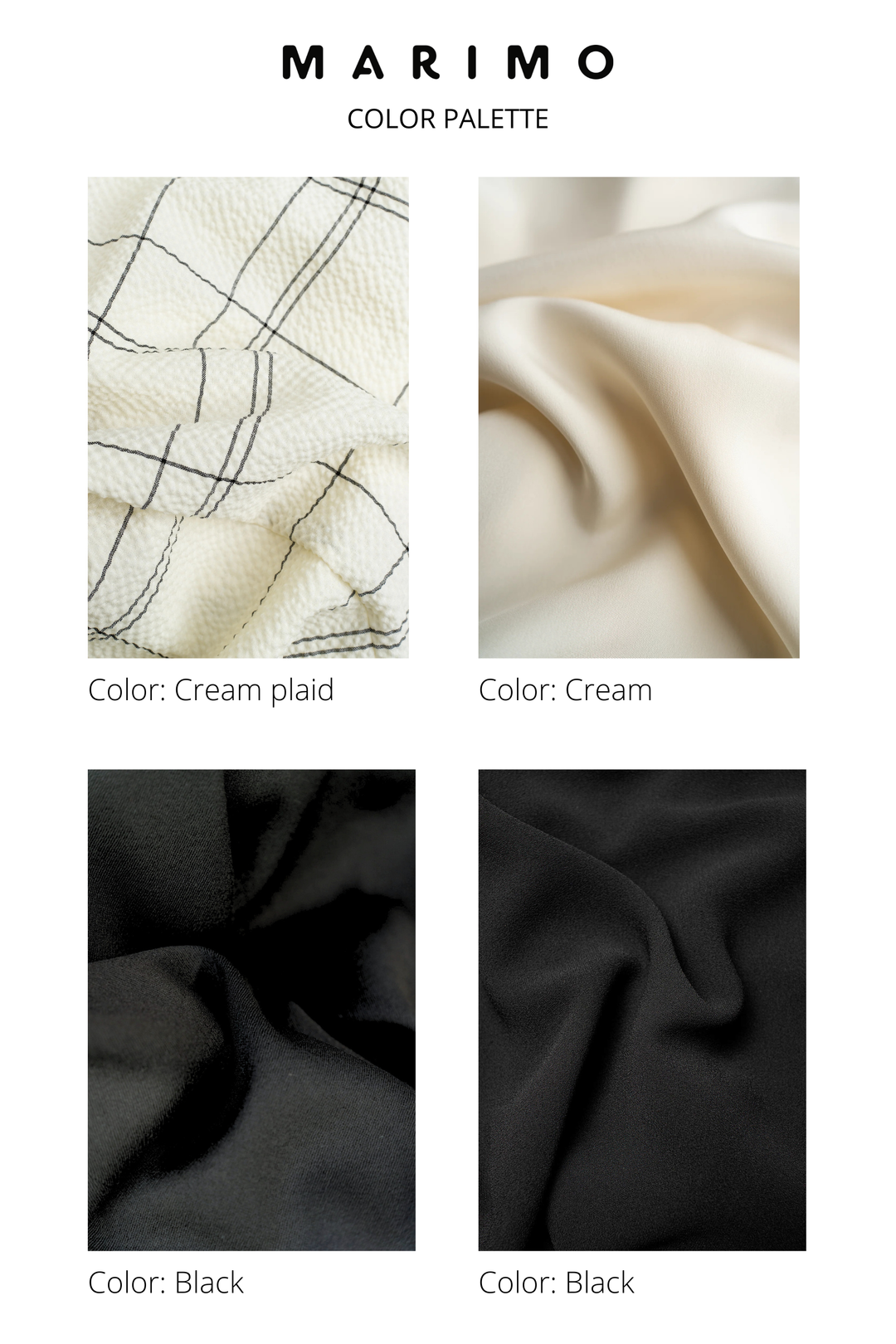 BASE CAPSULE WARDROBE SET: CREAM & BLACK