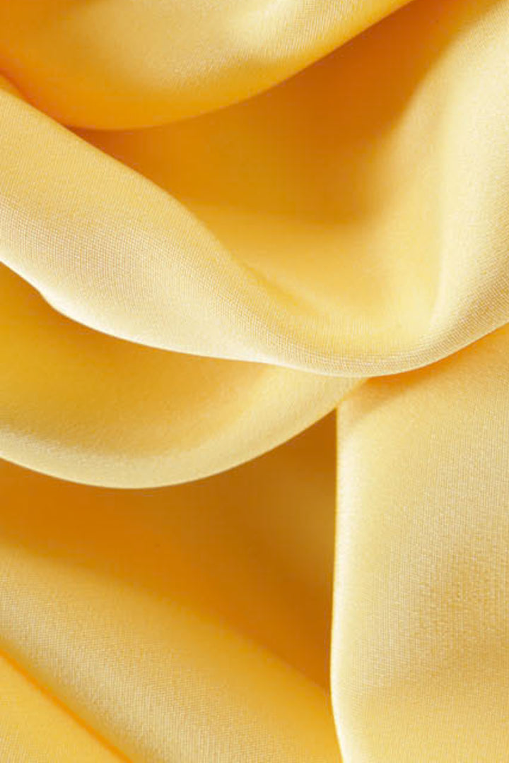 ALOCASIA PRIMROSE YELLOW SILK SLIP DRESS