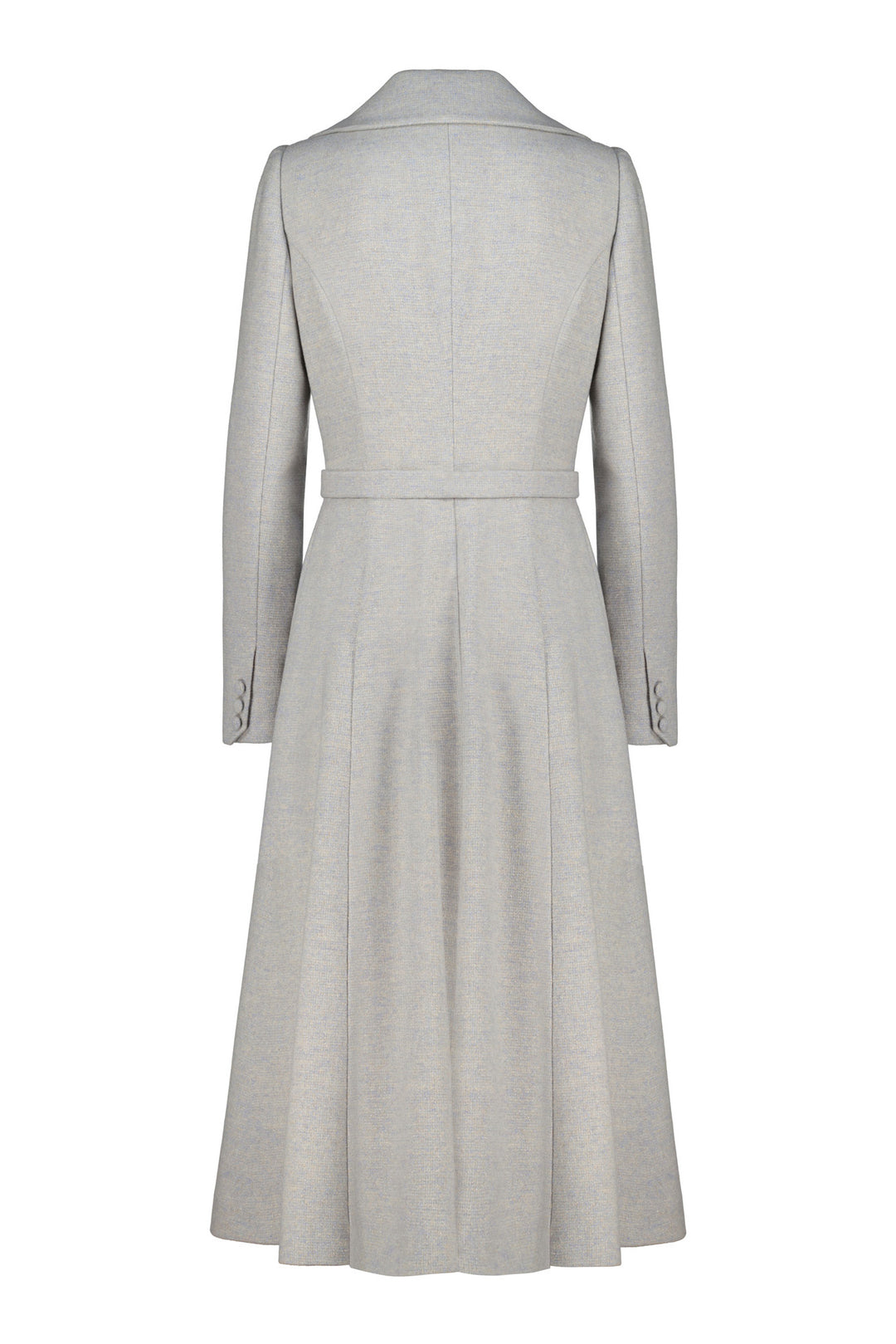 LOTUS GRAY WOOL-CASHMERE TWEED COAT DRESS