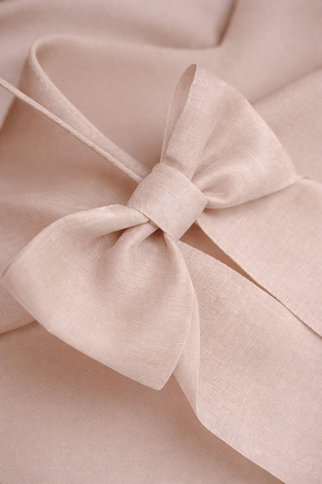 ARIA ROSE GOLD SPAGHETTI STRAP SILK TOP WITH BOW DETAILS