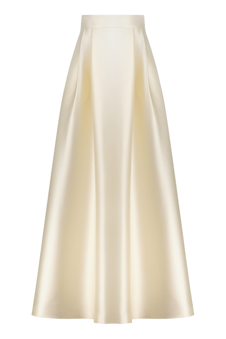 GLORIOSA CHAMPAGNE TEXTURED MAXI SKIRT