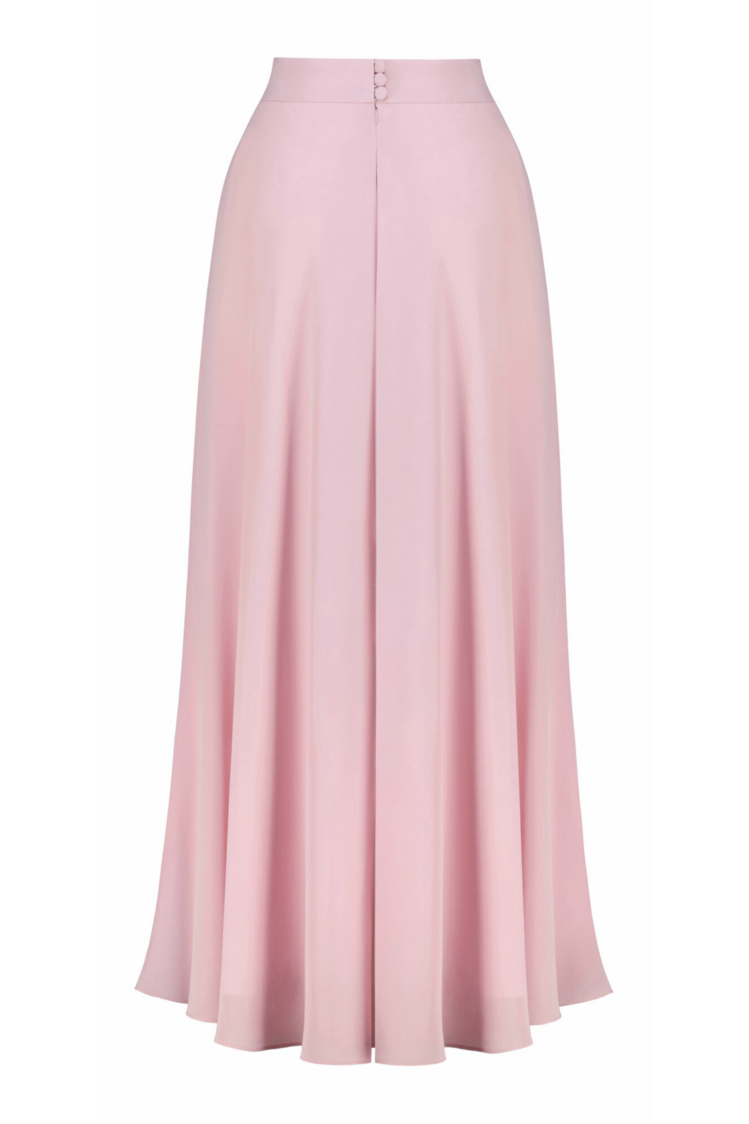 CAMELINA PINK SILK MAXI SKIRT