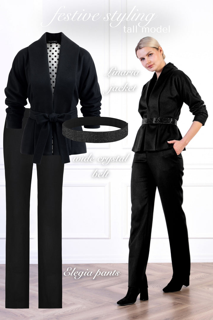 LINARIA BLACK LIGHTWEIGHT CASHMERE JACKET