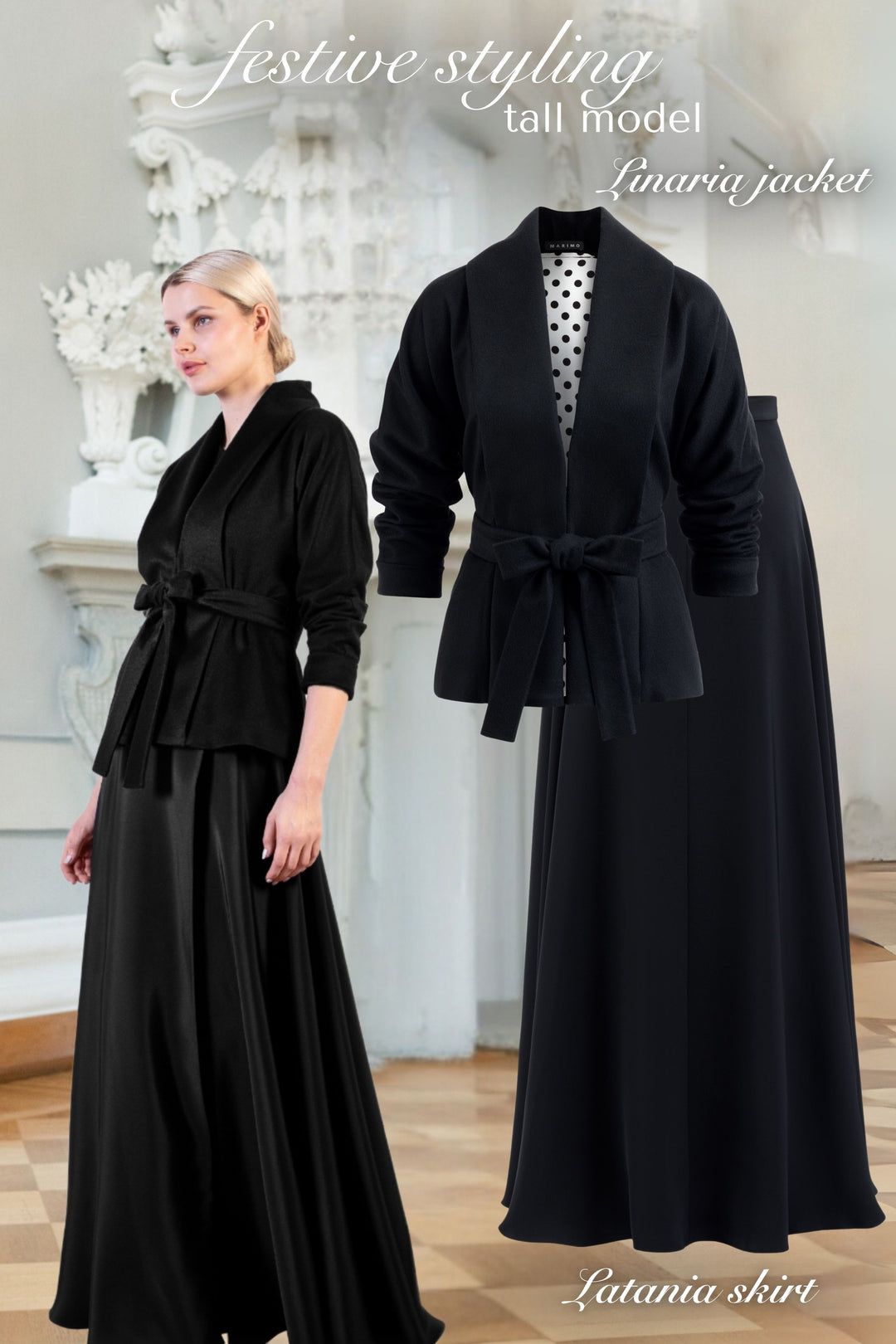LINARIA BLACK LIGHTWEIGHT CASHMERE JACKET