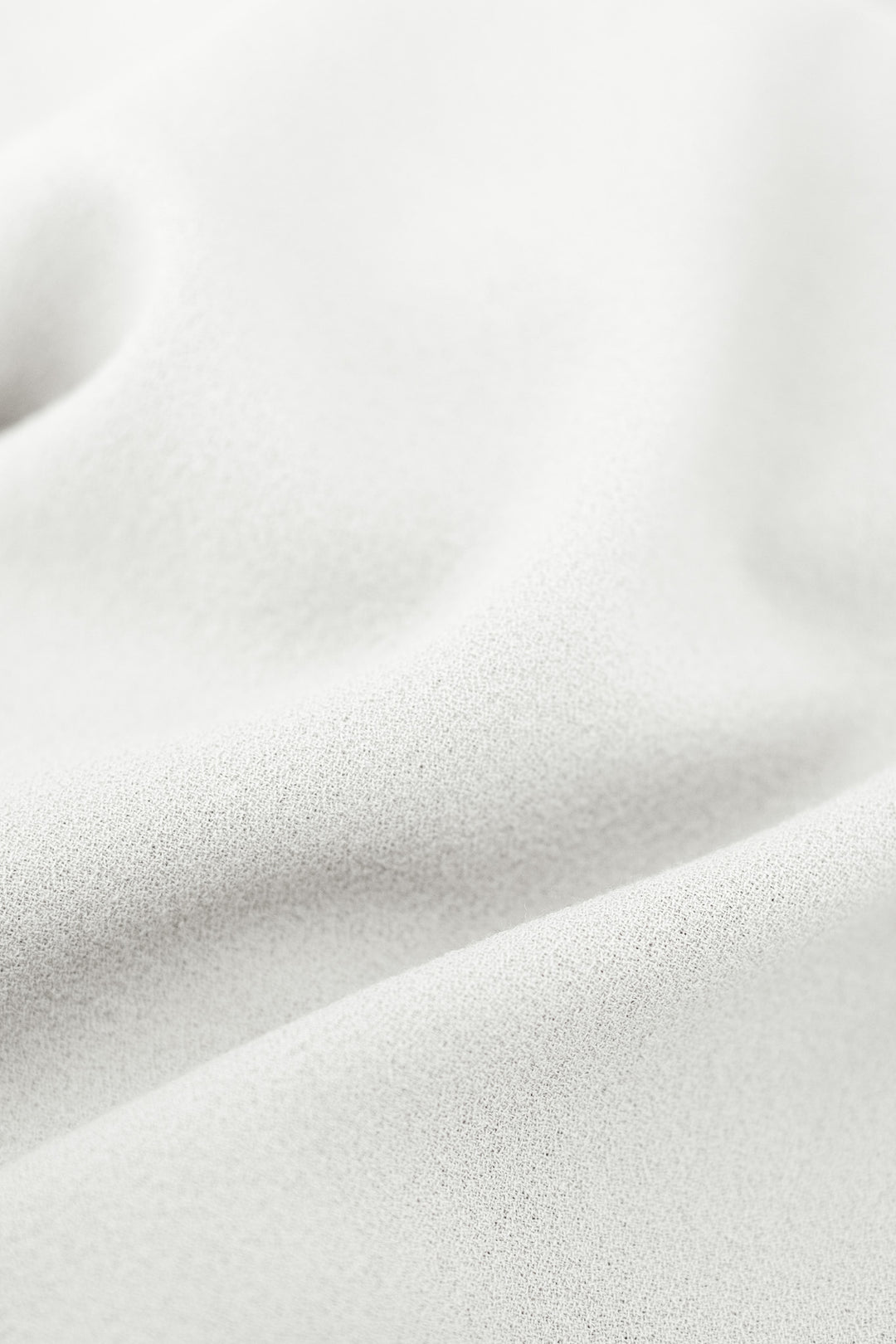 SALVIA IVORY WOOL CREPE BLOUSE