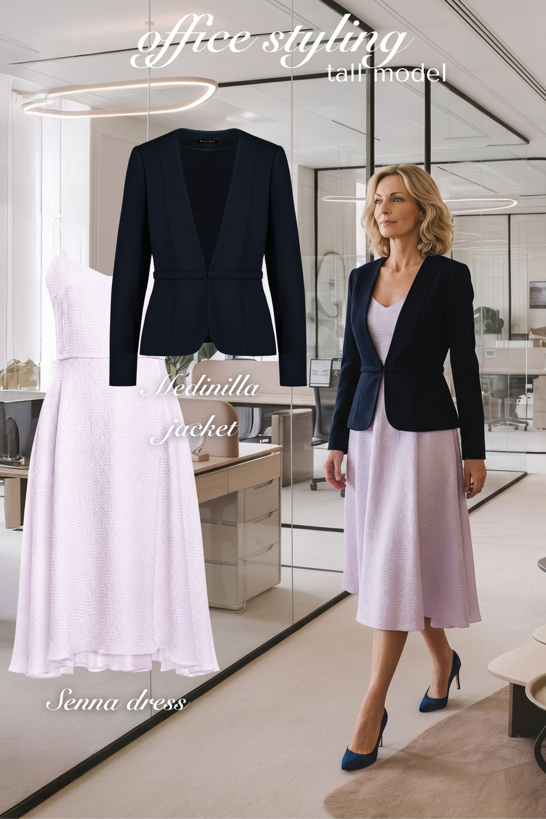 MEDINILLA NAVY FINE WOOL JACKET