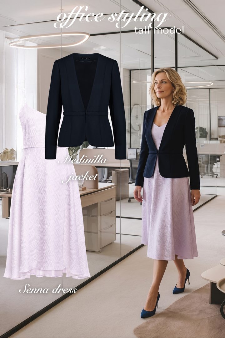 MEDINILLA NAVY FINE WOOL JACKET