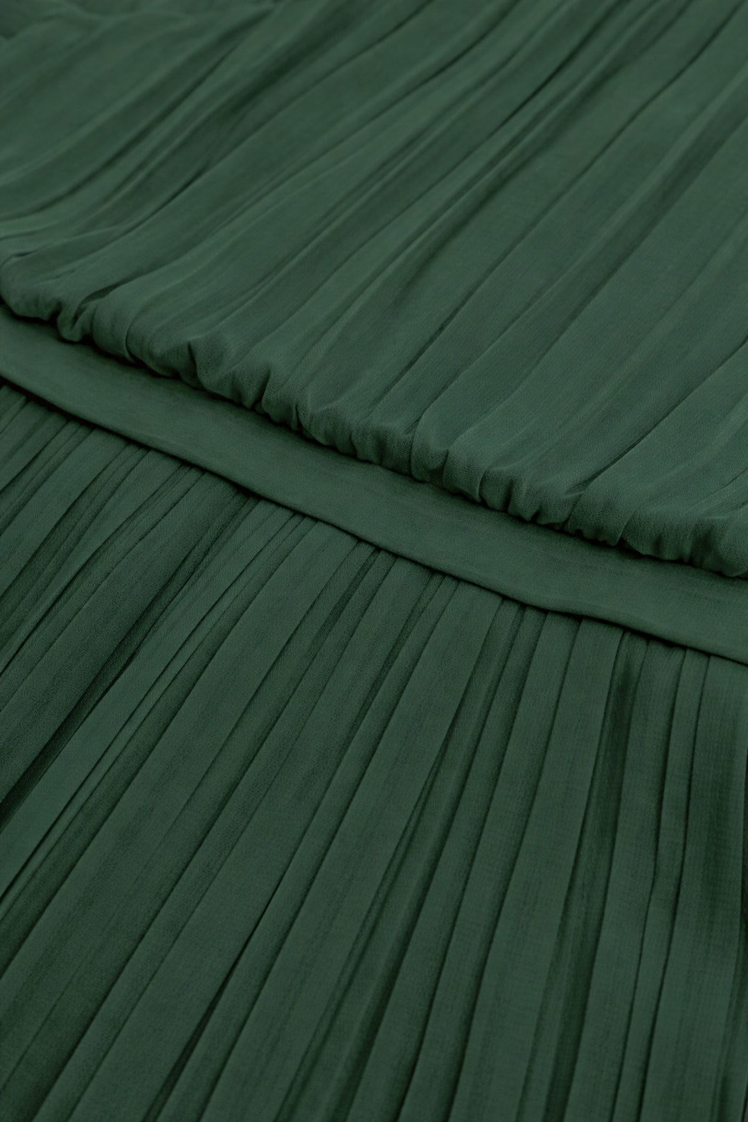MERREMIA FOREST GREEN PLEATED DRESS