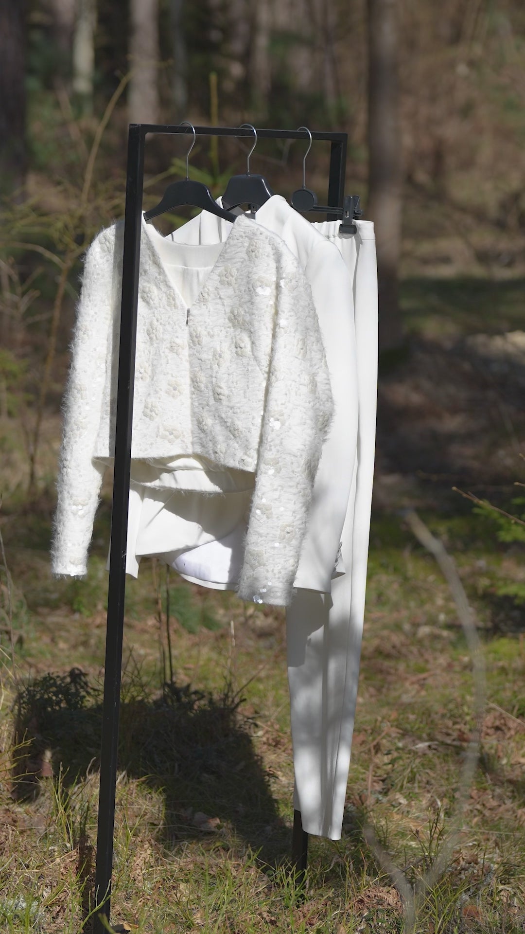 MELILOTUS WHITE SILK JACKET WITH DRAPED FRONT DETAIL