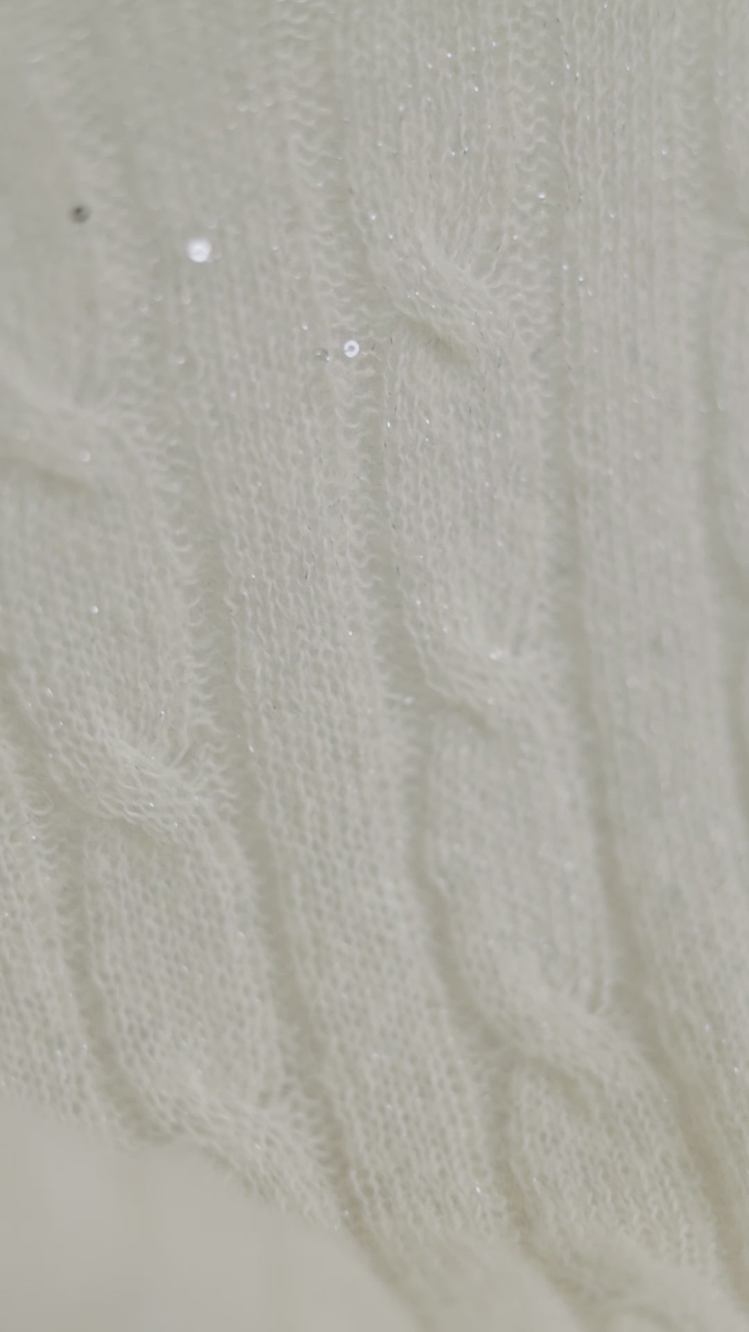 MEDEMIA STONE IVORY CABLE-KNIT ALPACA WOOL BLEND SWEATER
