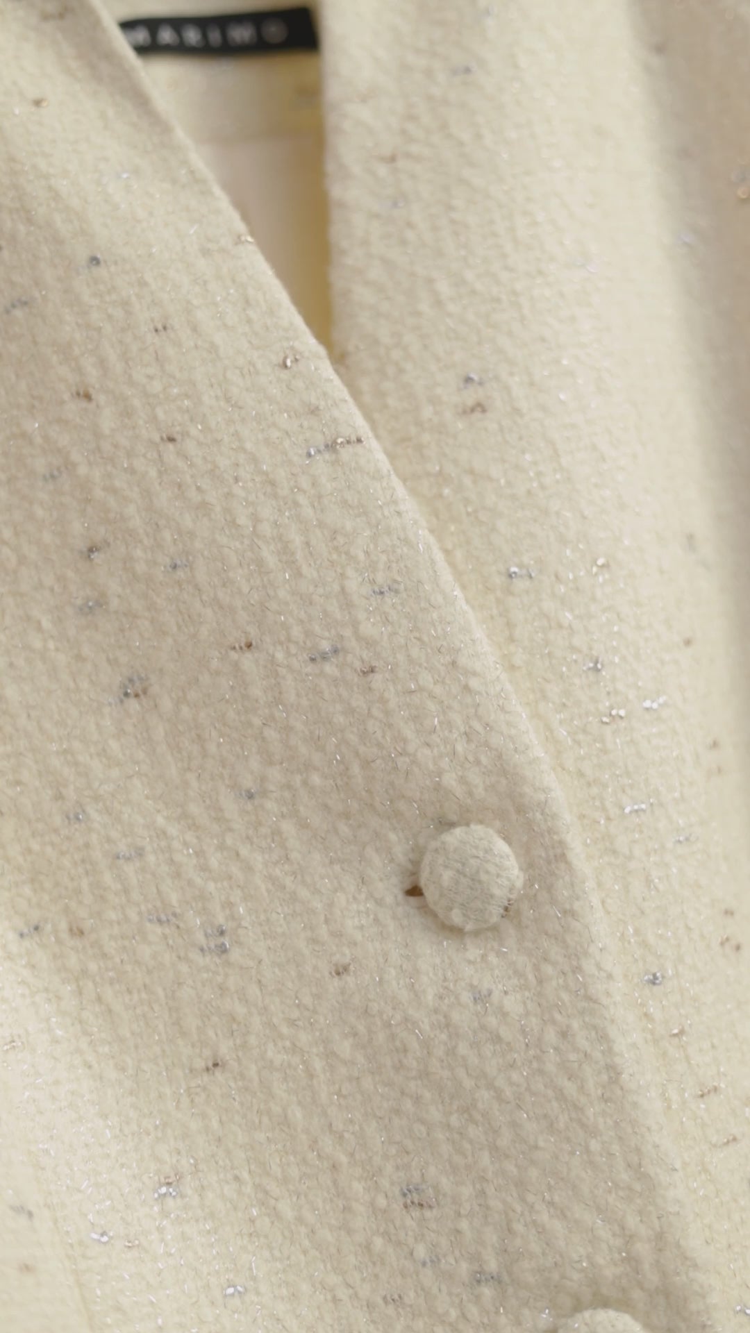 WRIGHTIA CREAM WOOL BLEND JACKET