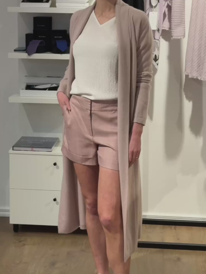 NOWELLIA DUSTY PINK BAMBOO SHORTS