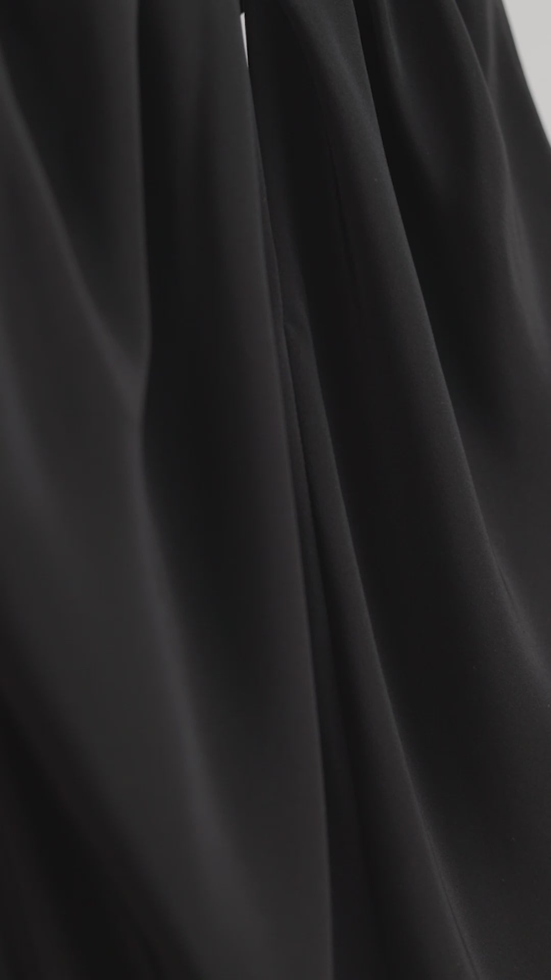 CLUSIANA BLACK SILK HALTER NECK SLIP DRESS WITH BOW DETAIL