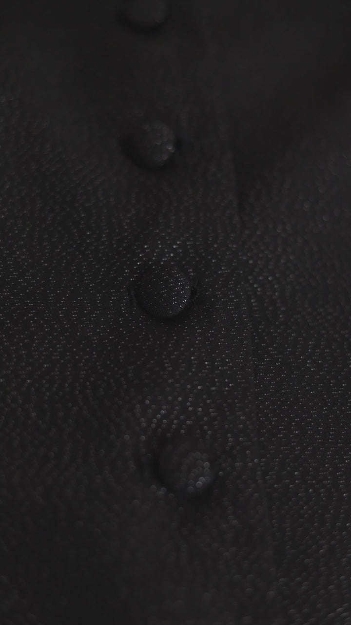 MEESIA BLACK SLIGHTLY GLITTERING WOOL BLEND VEST