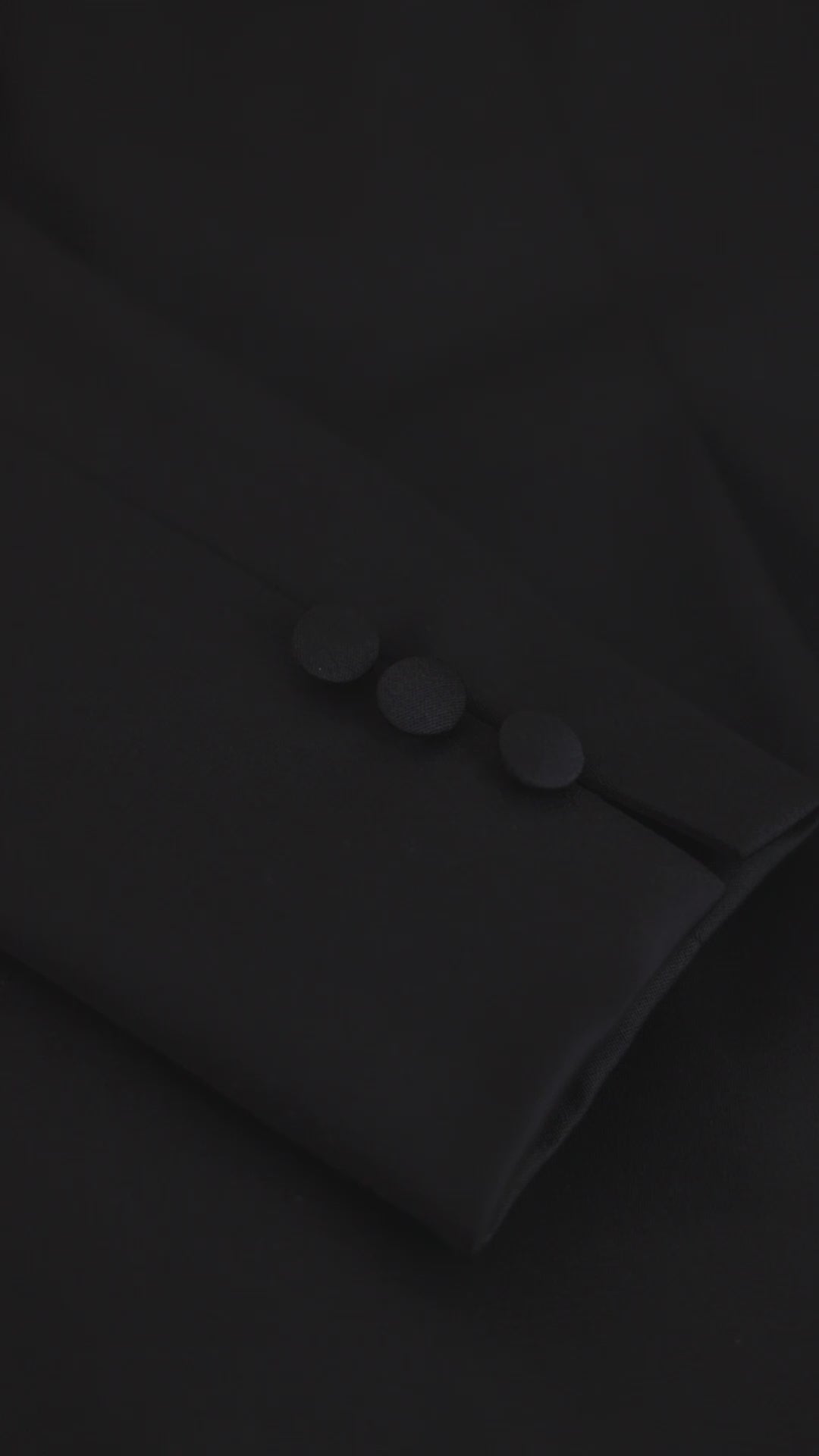 MELILOTUS BLACK WOOL JACKET WITH DRAPED FRONT DETAIL