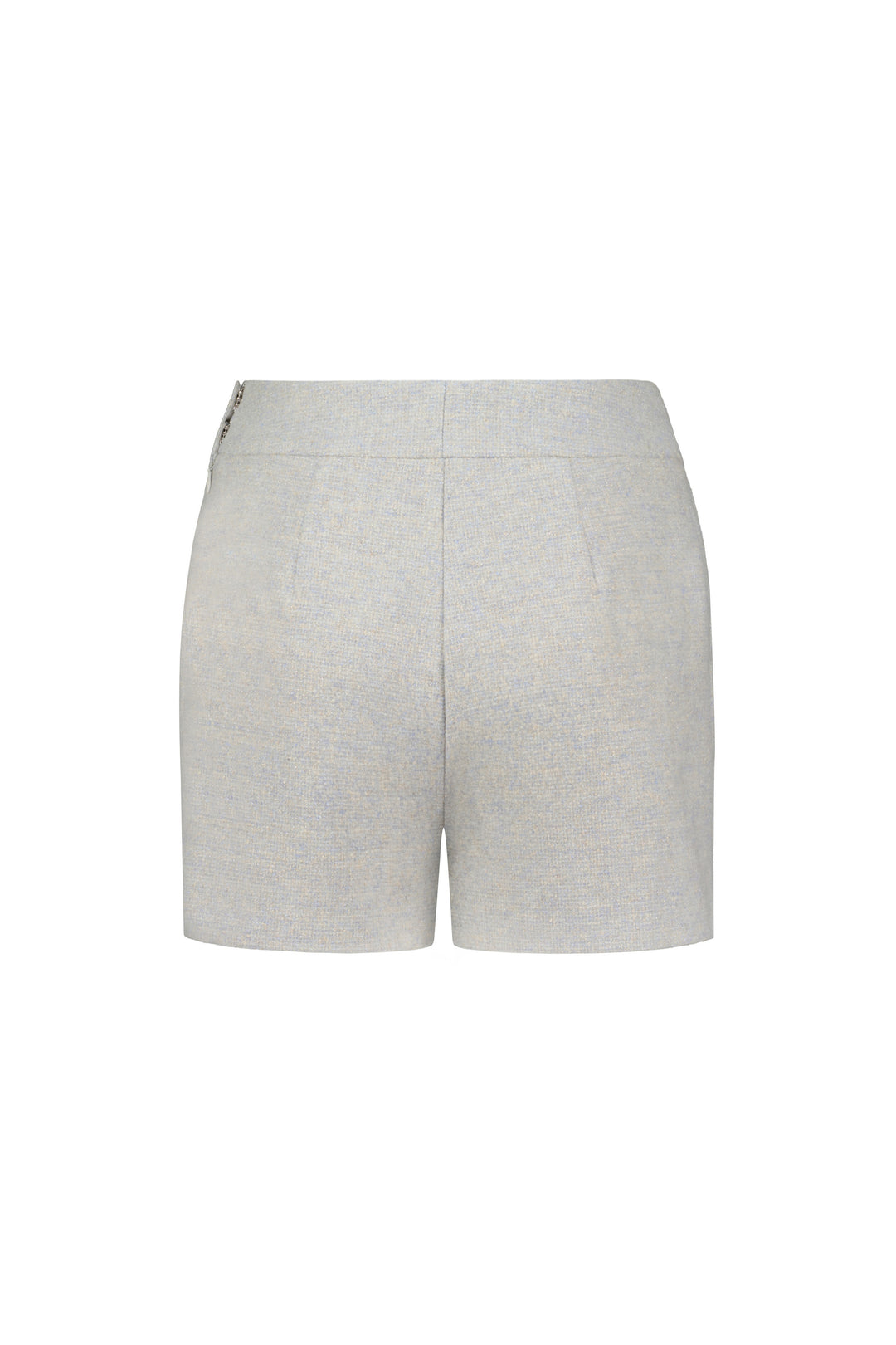 DALEA GRAY WOOL-CASHMERE TWEED SHORTS