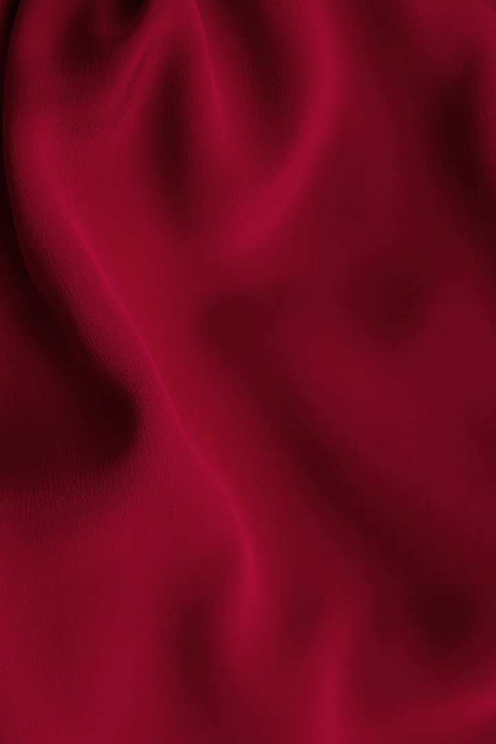 ALOCASIA DEEP RED SILK SLIP DRESS