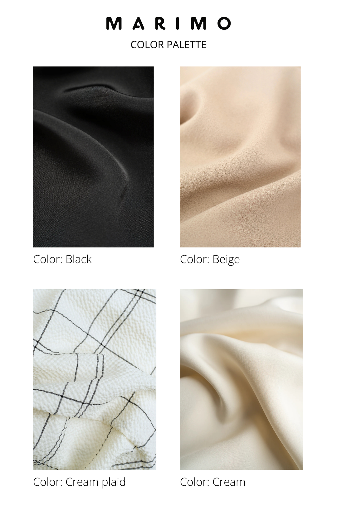 FULL CAPSULE WARDROBE SET: CREAM & BLACK