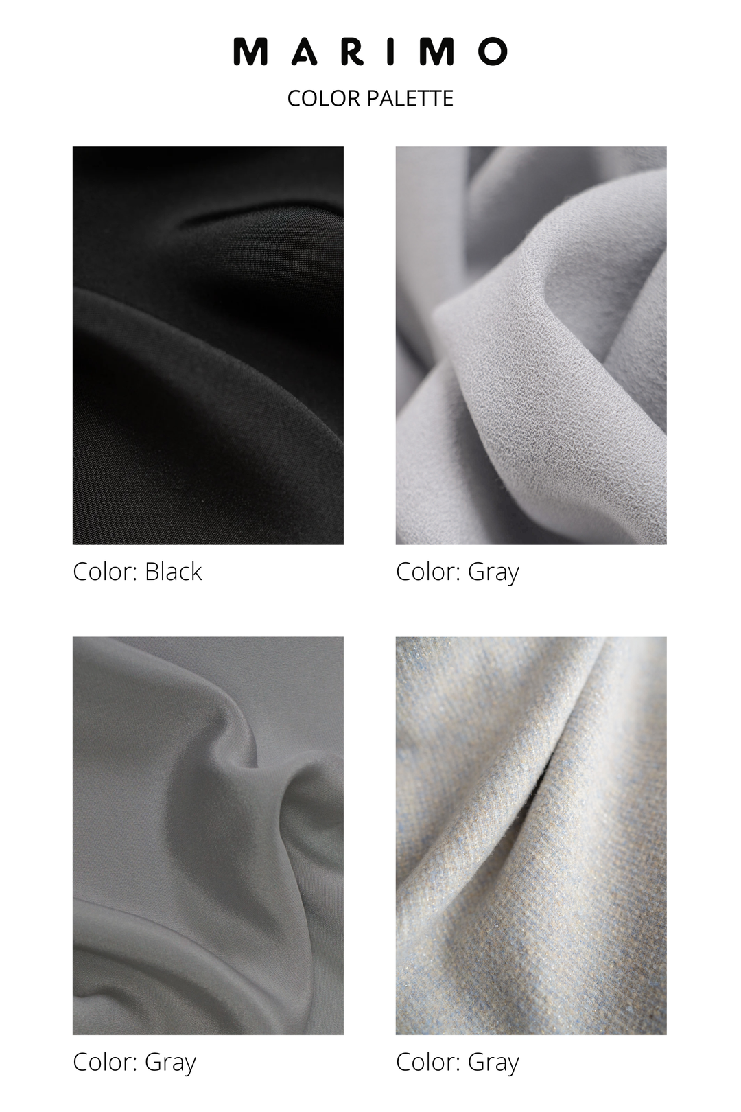 BASE CAPSULE WARDROBE SET: GRAY & BLACK