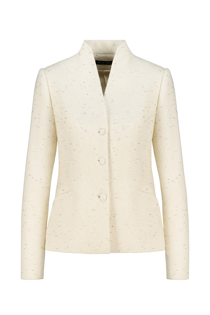 WRIGHTIA CREAM WOOL BLEND JACKET