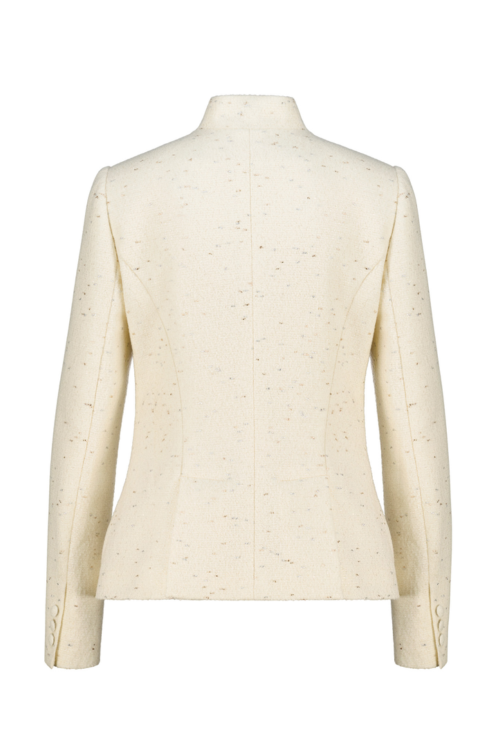 WRIGHTIA CREAM WOOL BLEND JACKET