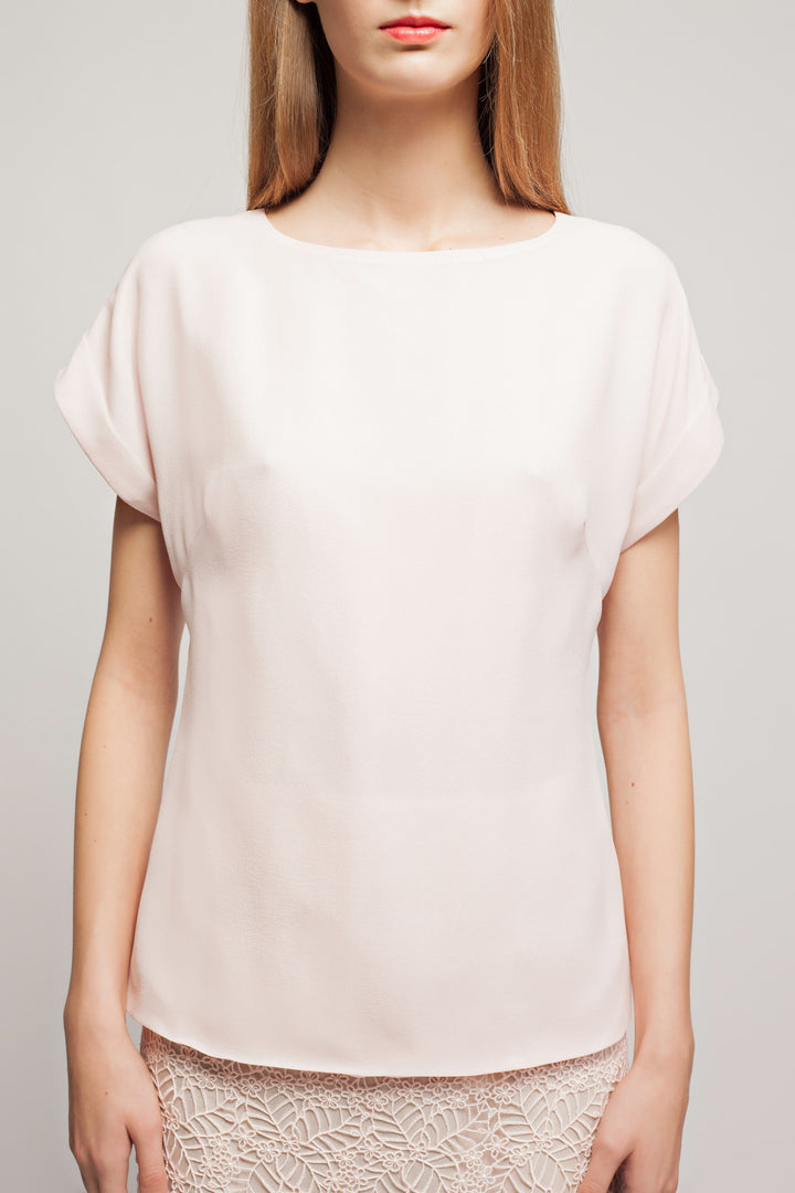 LEPIDIUM LIGHT PINK SILK TOP