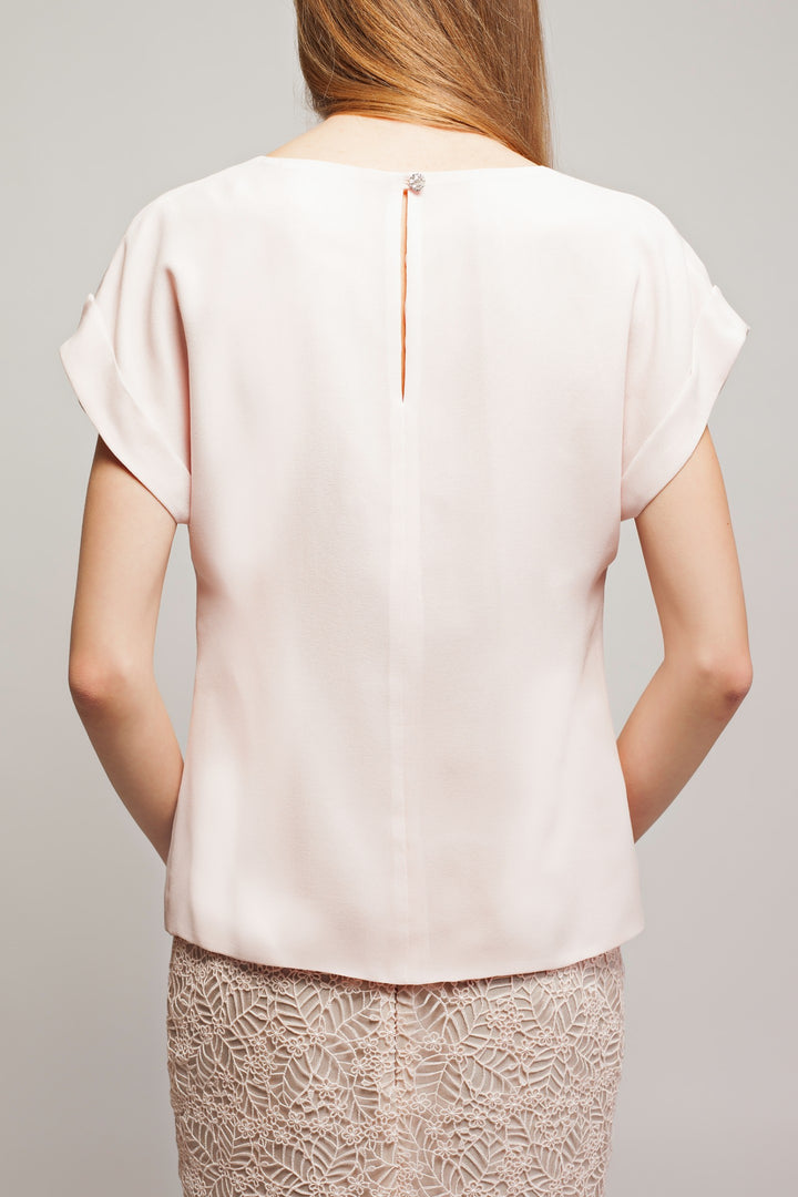 LEPIDIUM LIGHT PINK SILK TOP