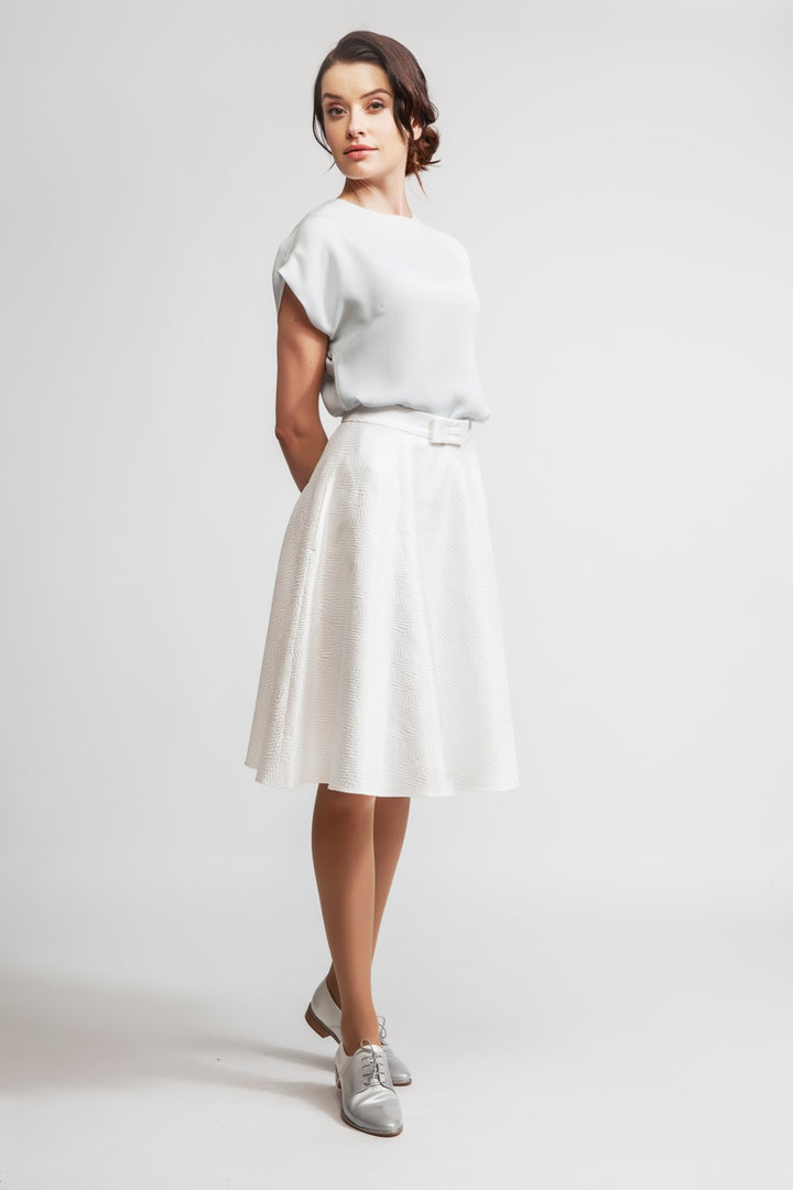 LEWISIA WHITE CIRCLE SKIRT