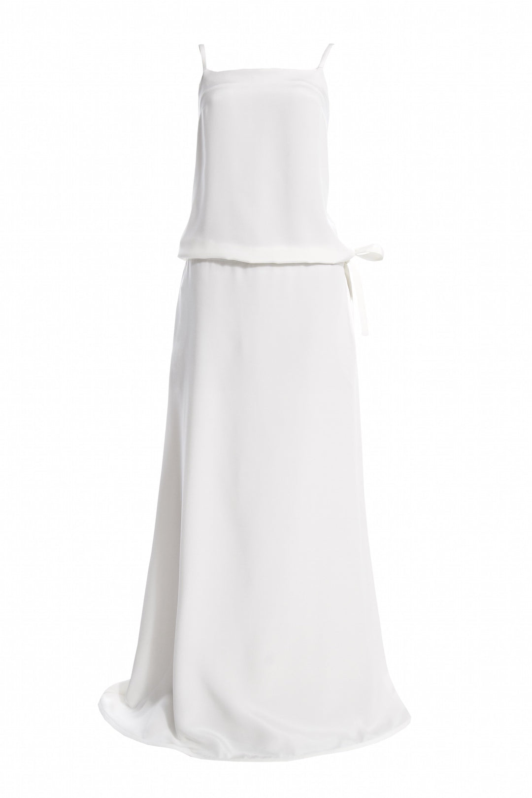 BARRINGTONIA NATURAL WHITE SILK GOWN