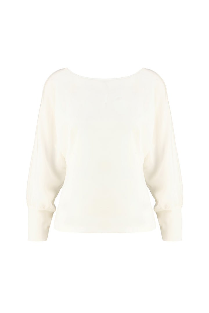 ACTAEA IVORY LONG SLEEVED BLOUSE