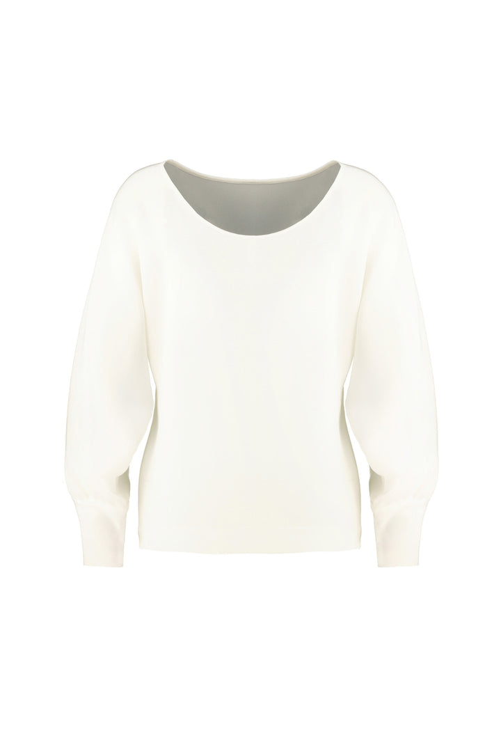 ACTAEA IVORY LONG SLEEVED BLOUSE