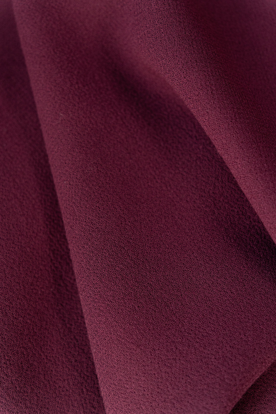 EPHEDRA BURGUNDY WOOL CREPE COAT DRESS