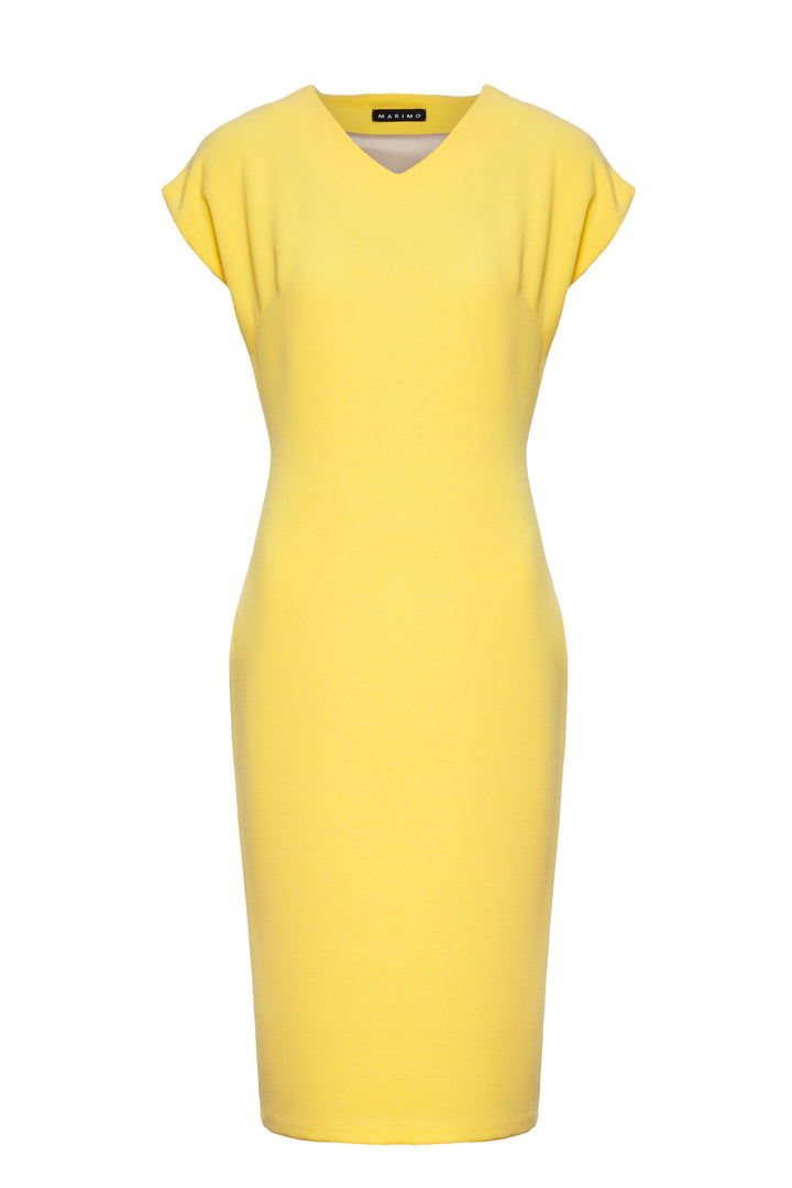 DEGENIA YELLOW PENCIL DRESS