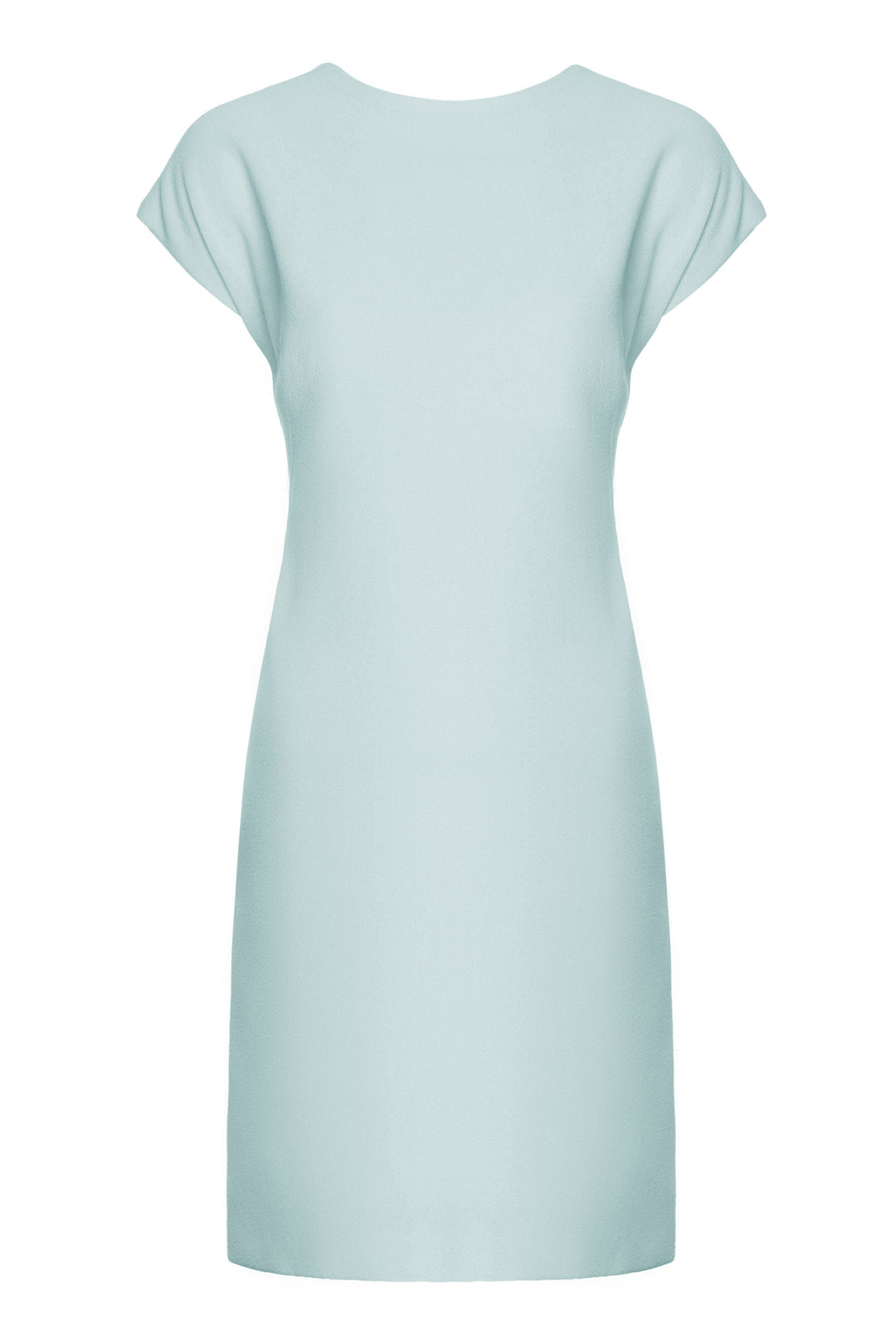 ECLIPTA MINT GREEN WOOL CREPE A-LINE DRESS