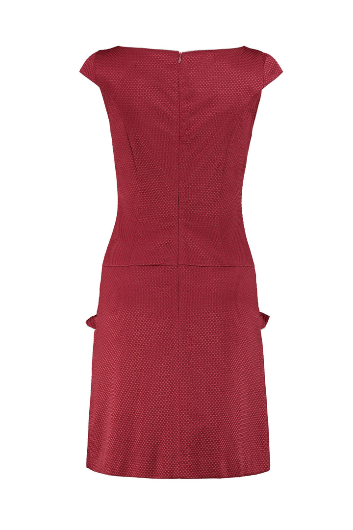 EMILIA DEEP RED A-LINE DRESS